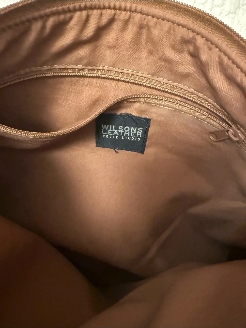 Wilsons Leather Brown Leather Hobo Shoulder Bag